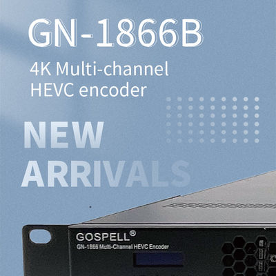 中国 Gospell 4K HDエンコーダーを流す複数のチャネルHEVCデジタルTVのエンコーダーのヘッドエンド装置H.265 IPTV サプライヤー