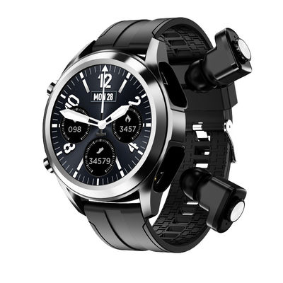 中国 心拍数のモニターTWSのヘッドホーンの腕時計のスマートなブレスレットが付いている1個の無線イヤホーンに付きEarbuds 2個のスマートな腕時計 サプライヤー