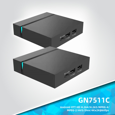 中国 GN7511C 4K人間の特徴をもつスマートなTV箱S905Y4 DDR4 2GB MPEG-2 MPEG-4 H.264 H.265 サプライヤー